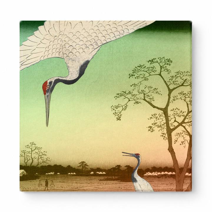 Cranes at Minase River (1857)