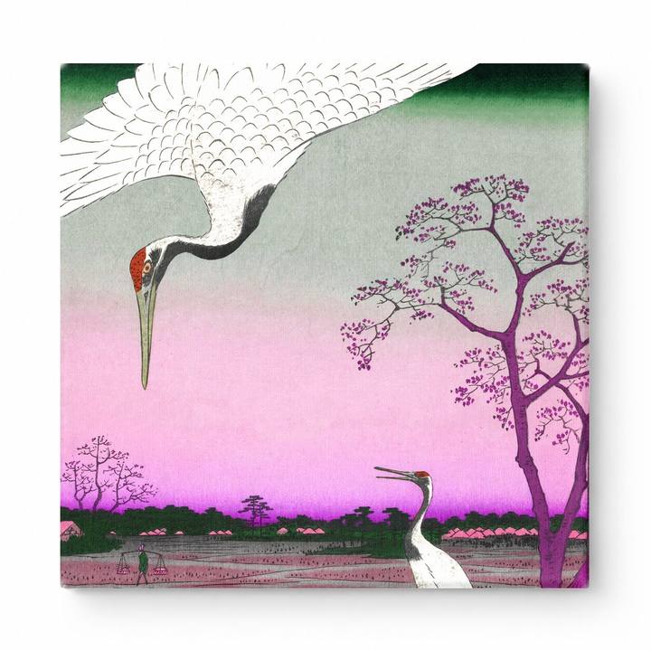 Crane and Plum Tree