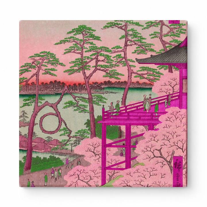 Kiyomizu Hall and Shinobazu Pond at Ueno (1856)
