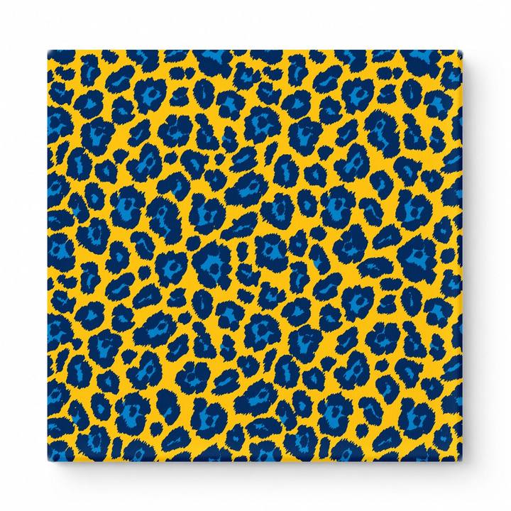 Gold & Navy Blue Leopard — National Football Teams