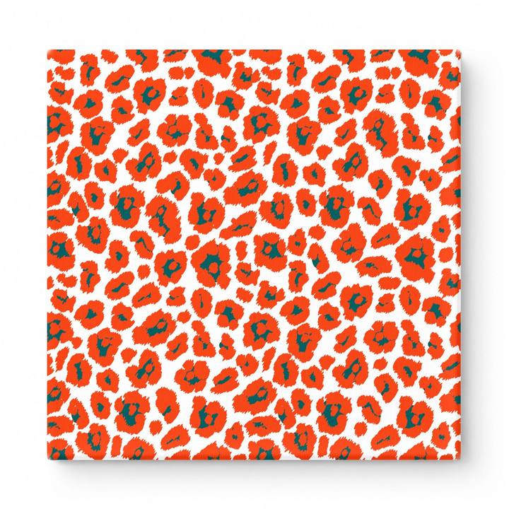 Orange Red & Forest Green Leopard — National Football Teams