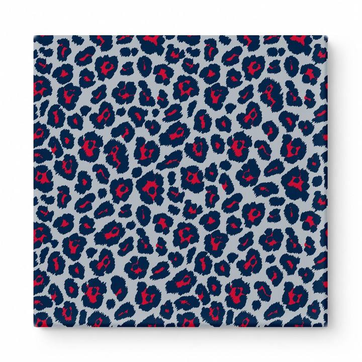 Navy & Red Leopard — National Football Teams