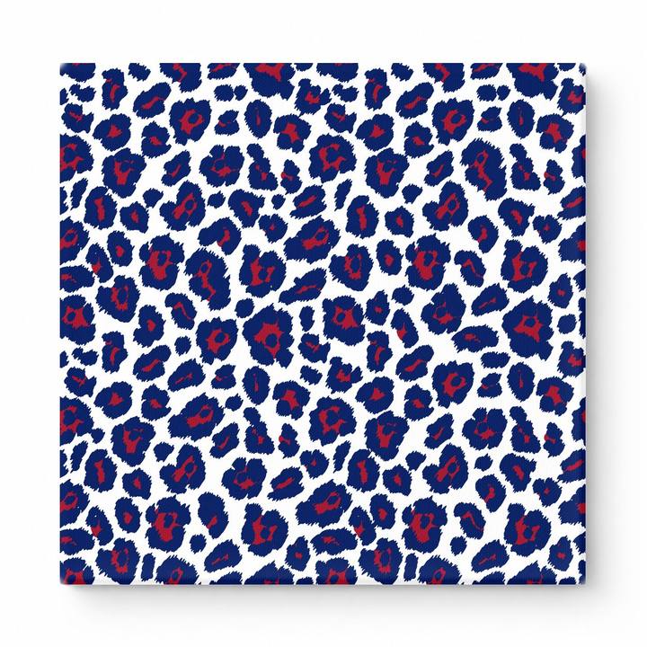 Navy & Red Leopard — National Football Teams