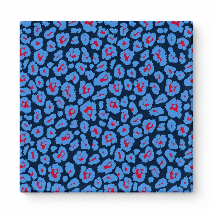 Navy & Periwinkle Leopard — National Football Teams
