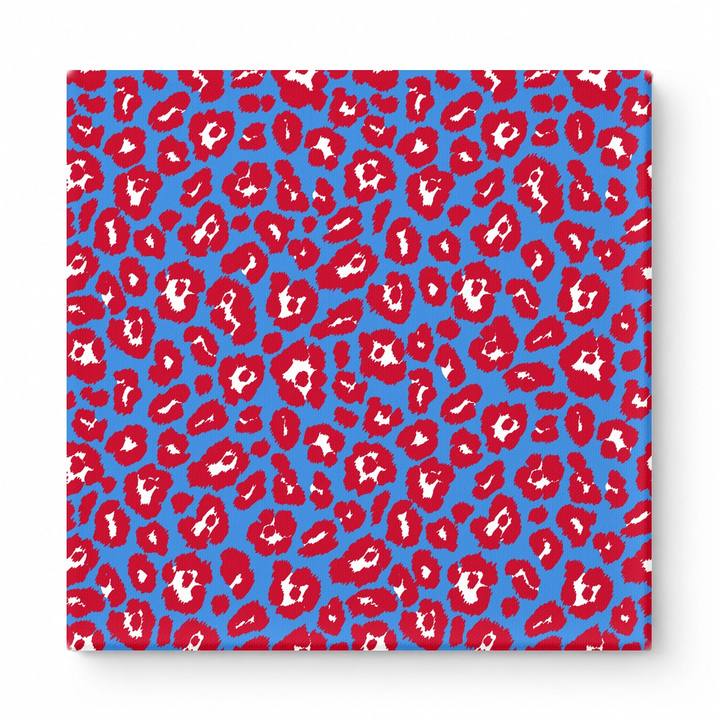 Royal Blue & Red Leopard — National Football Teams