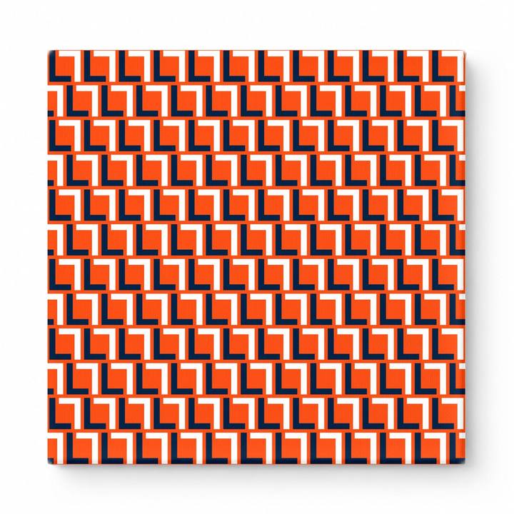 Orange & Navy Squares — National Football Teams