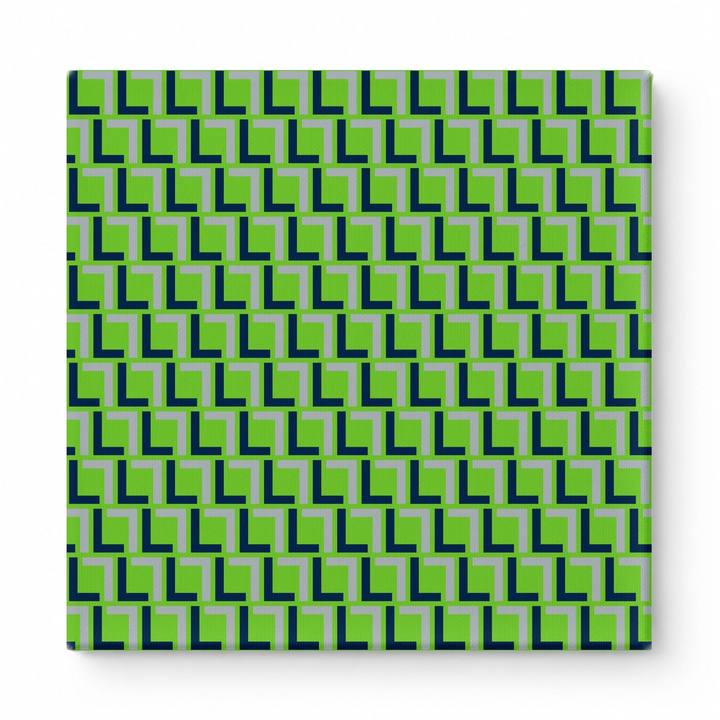 Lime Green & Navy Squares — National Football Teams