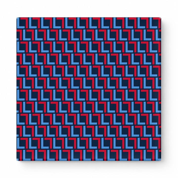 Navy & Red Squares — National Football Teams