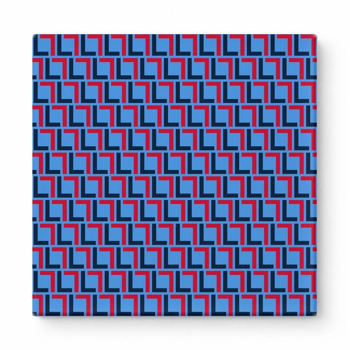 Navy & Red Squares — National Football Teams