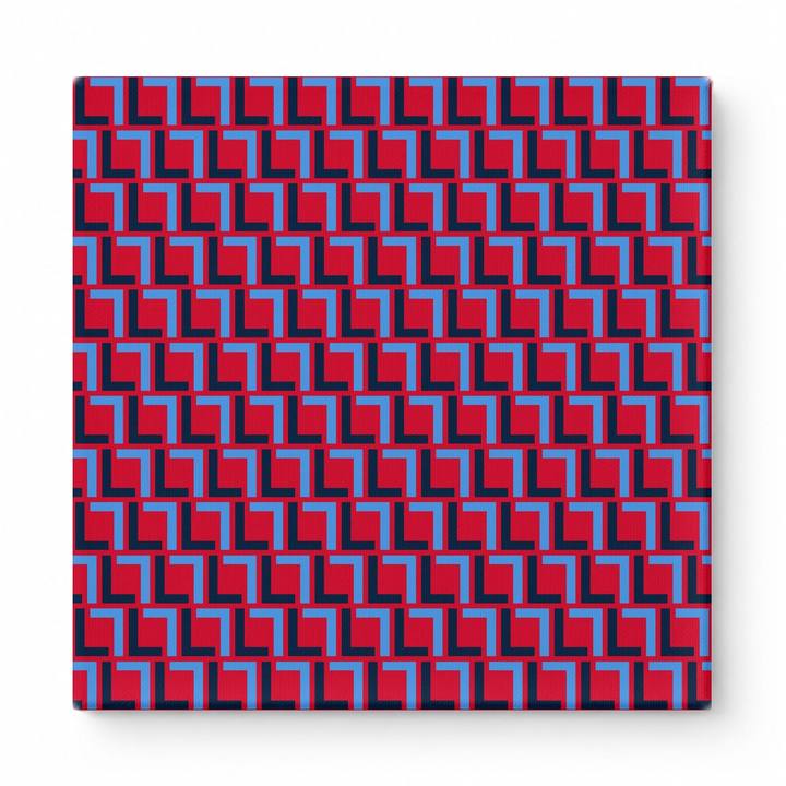 Red & Royal Blue Squares — National Football Teams