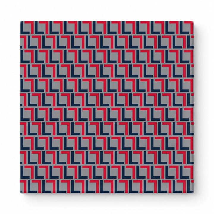 Navy & Red Squares — National Football Teams