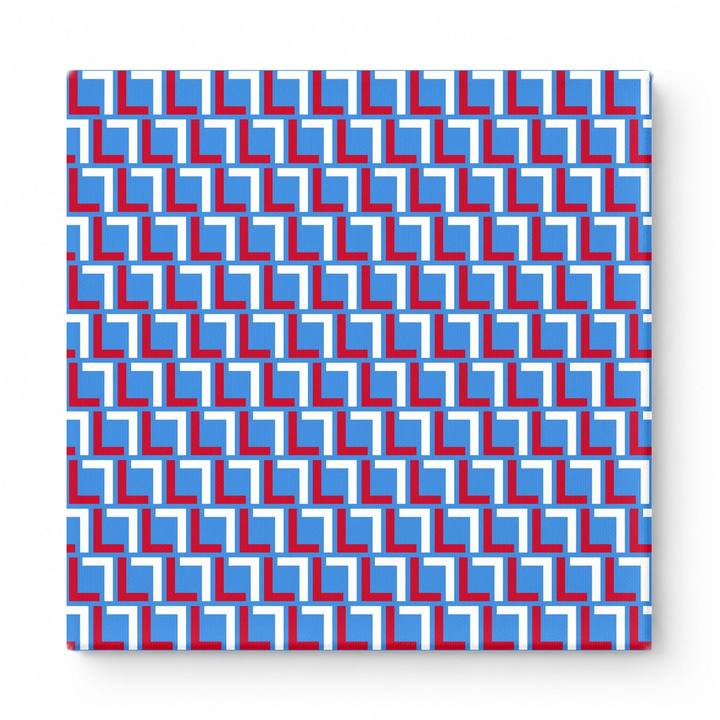 Red & Royal Blue Squares — National Football Teams