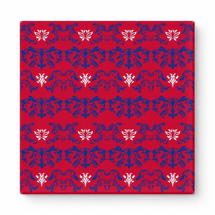 Red & Navy Baroque — National Football Teams