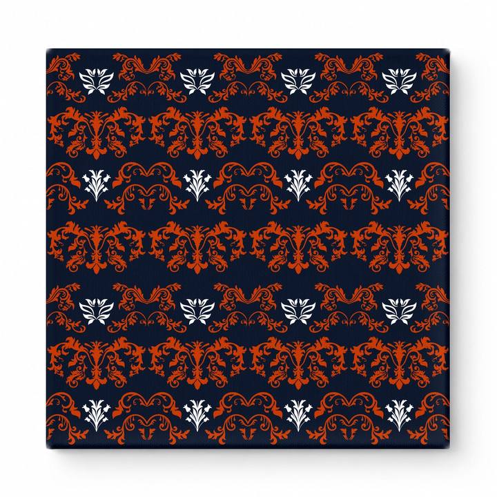 Navy & Orange Baroque — National Football Teams