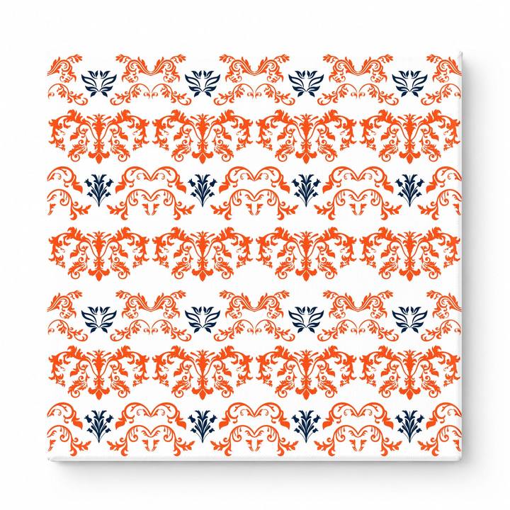 Orange & Navy Baroque — National Football Teams