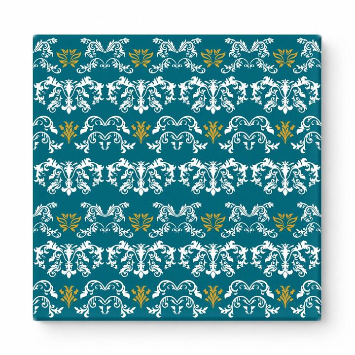 Teal & White Baroque — National Football Teams