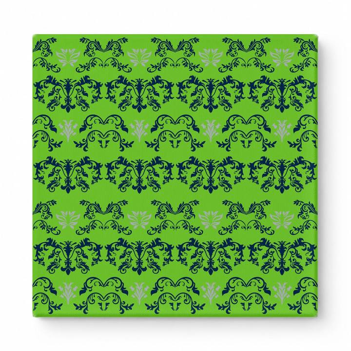 Lime Green & Navy Baroque — National Football Teams