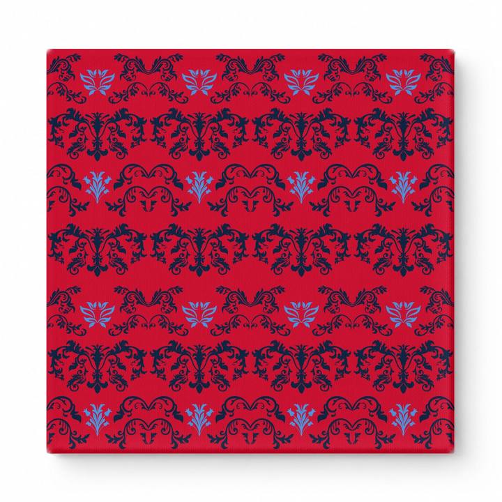 Red & Navy Baroque — National Football Teams