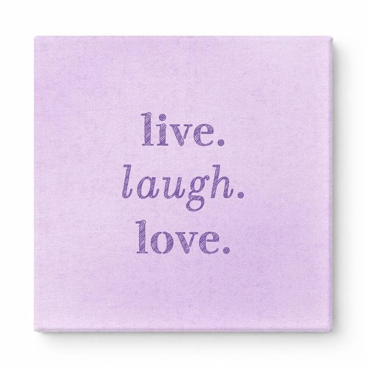 Live. Laugh. Love — Soft Watercolor Wash