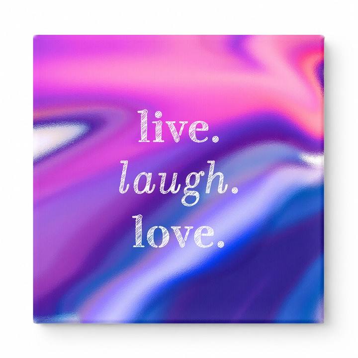 Live. Laugh. Love — Soft Watercolor Wash