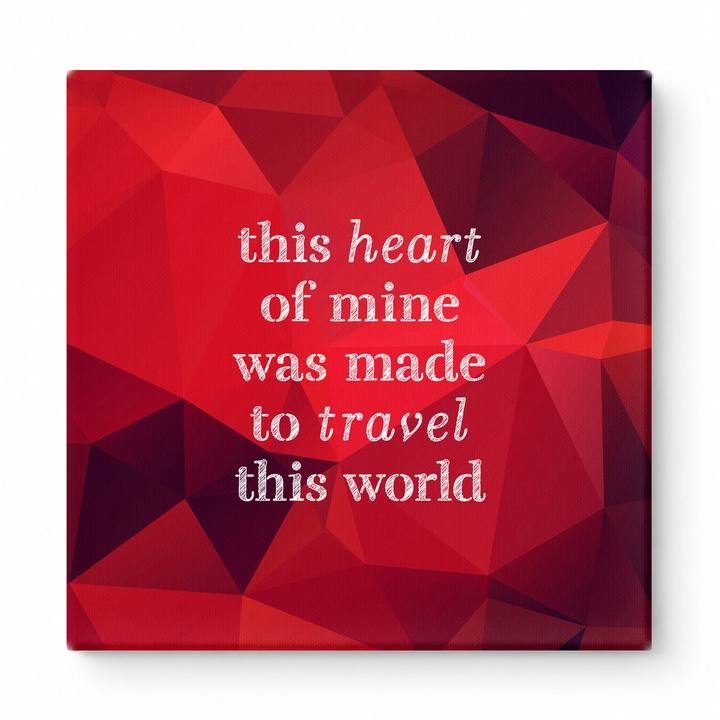 This Heart of Mine Was Made to Travel This World — Geometric Low-Poly
