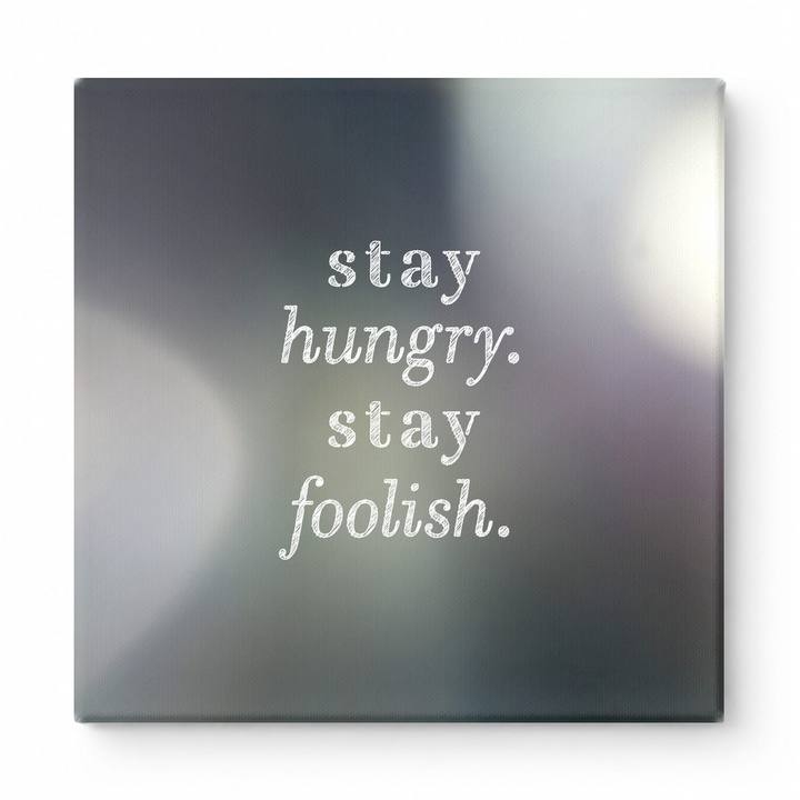 Stay Hungry. Stay Foolish — Iridescent Fluid Art