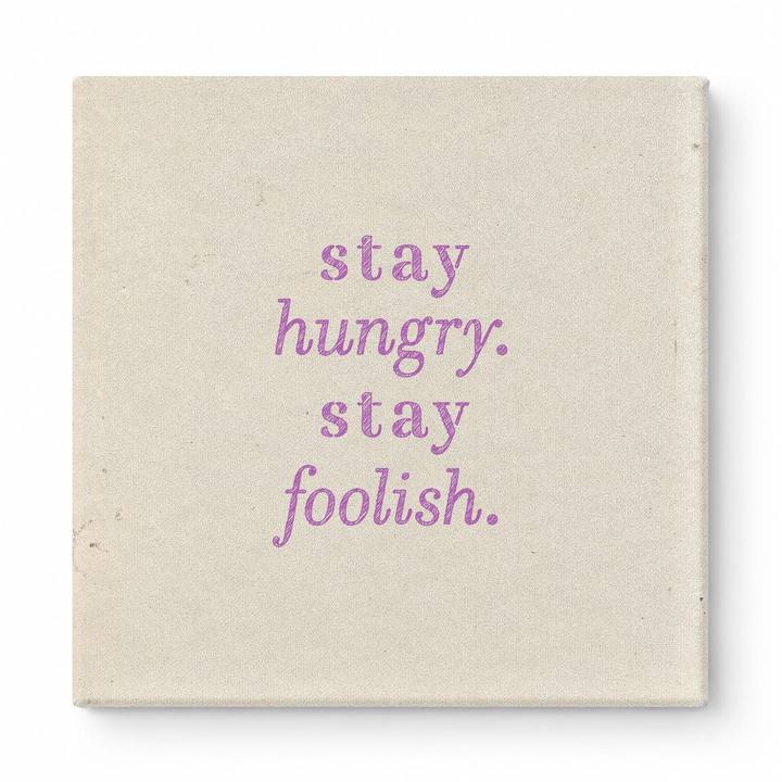 Stay Hungry. Stay Foolish — Iridescent Fluid Art