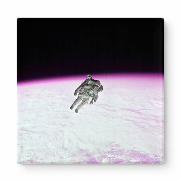 Astronaut Spacewalk Above Earth