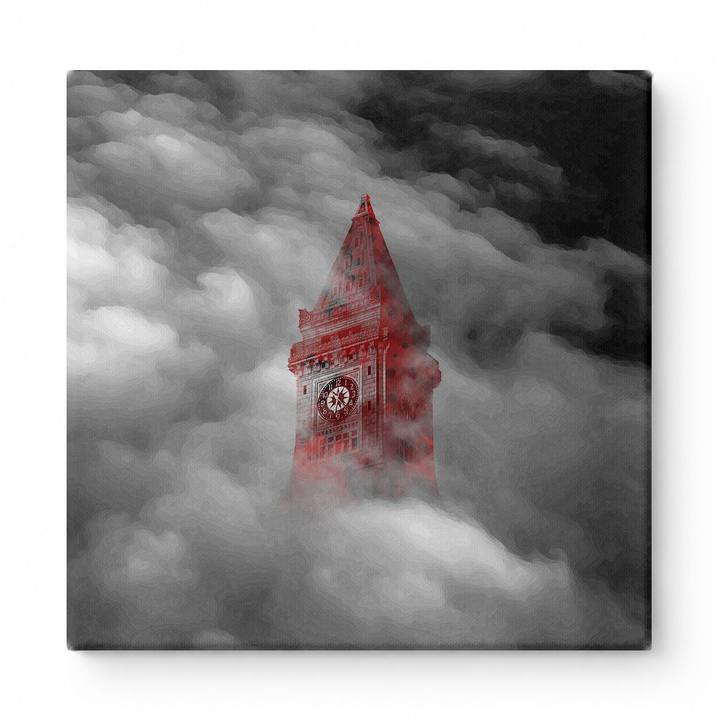 Clock Tower Above the Clouds