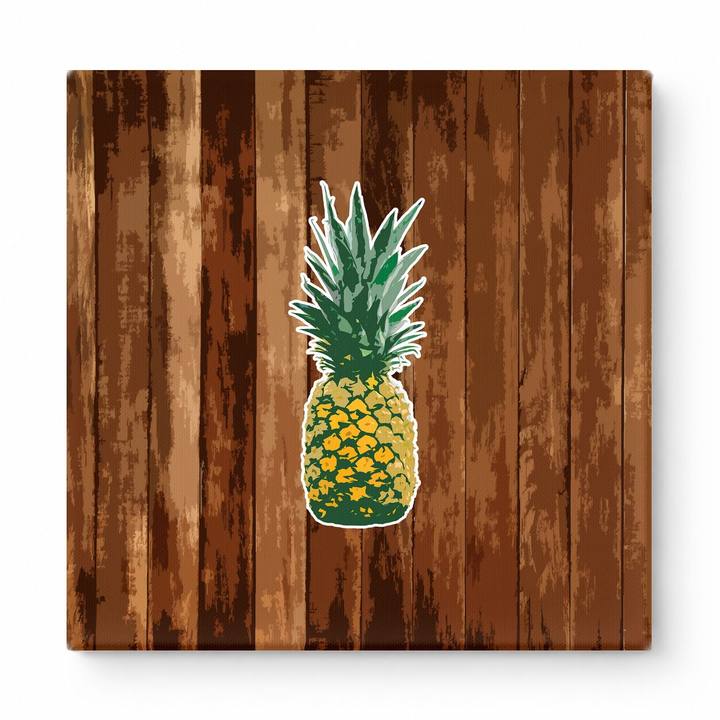 Pineapple on Wood