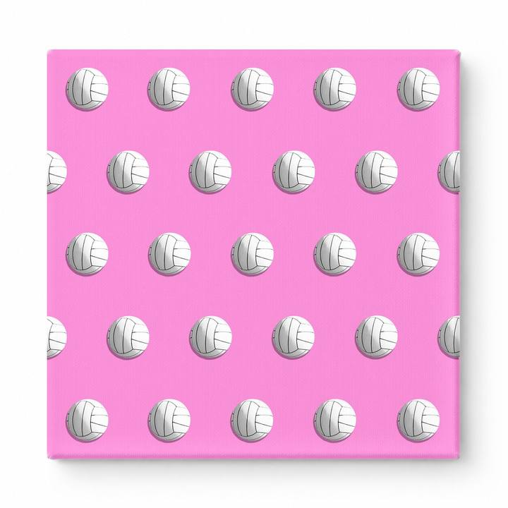 Volleyball Pattern on Pink