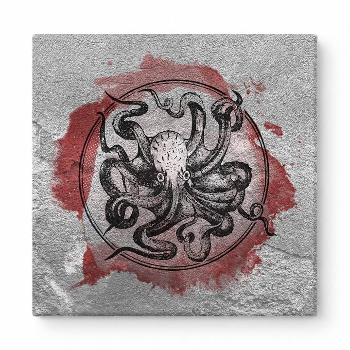Octopus Circle Ink Splash