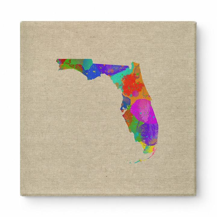 Florida State Watercolor Map
