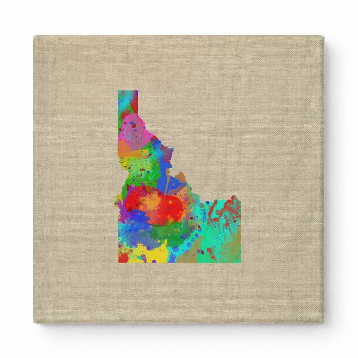 Idaho State Watercolor Map