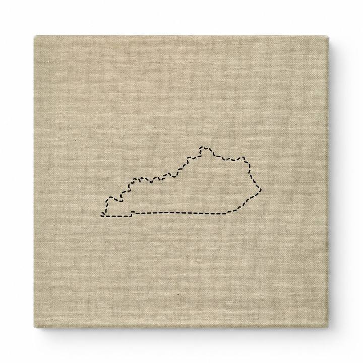 Kentucky State Outline Stitch