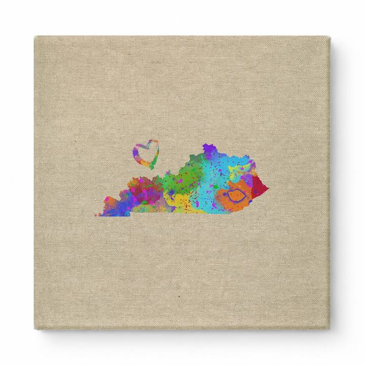 Kentucky State Watercolor Map