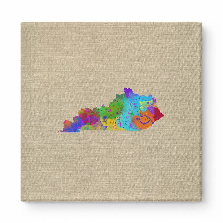 Kentucky State Watercolor Map