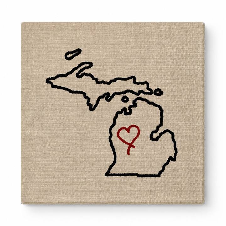 Michigan State Love Heart