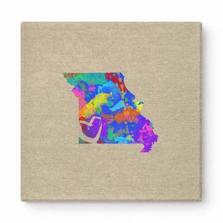 Missouri State Watercolor Map