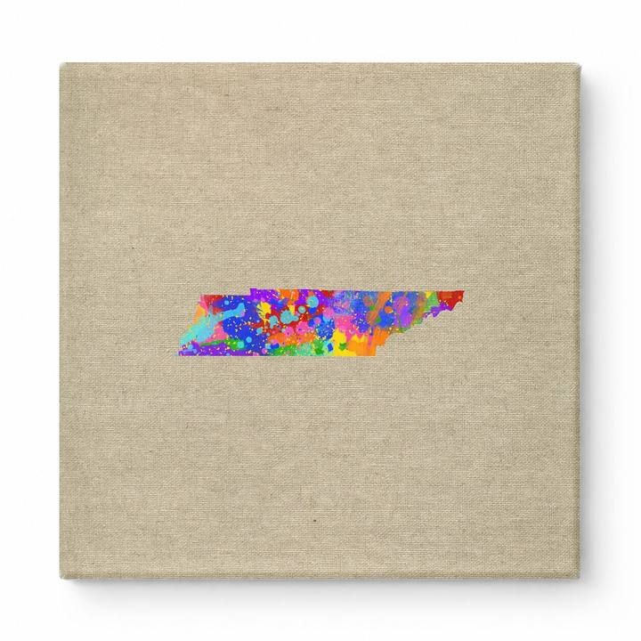 Tennessee State Map Splatter