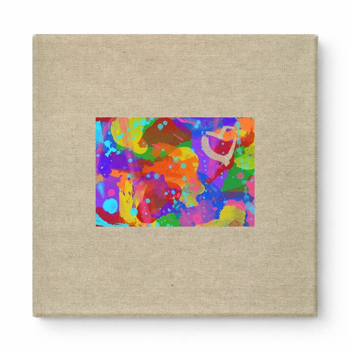 Colorful Abstract Splatter Composition