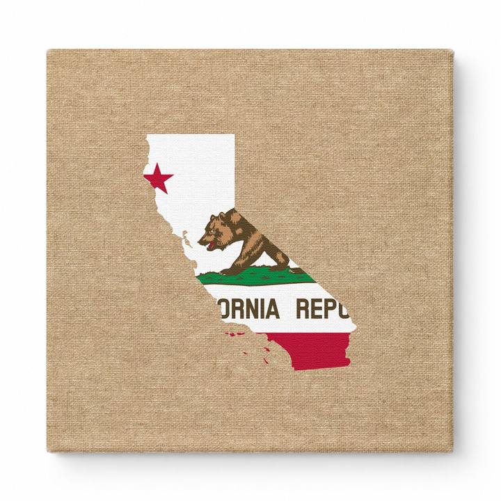 California State Flag Map