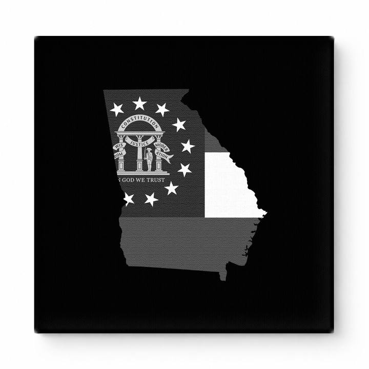 Georgia State Map Flag