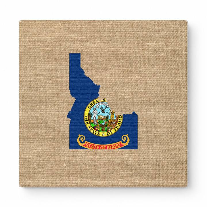 Idaho State Flag Map