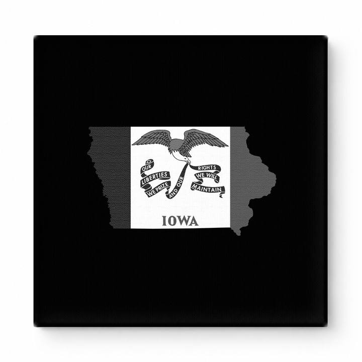 Iowa State Map Flag
