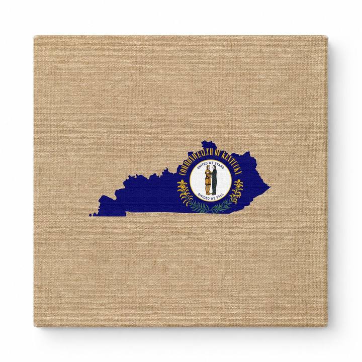 Kentucky State Flag Map