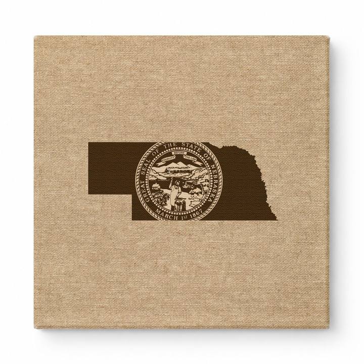 Nebraska State Seal Map
