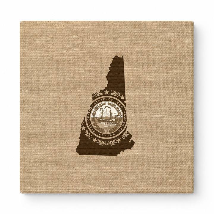 New Hampshire State Seal Map
