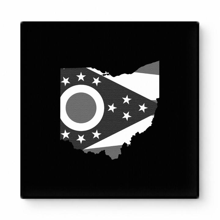 Ohio State Flag Map