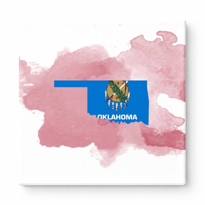 Oklahoma State Flag Map